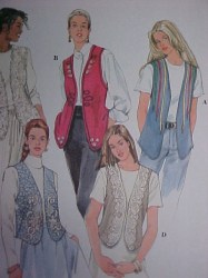 9881 5 BACK ELASTIC/ LACE OR NOT VESTS LENGTHS PATTERN XS-M
